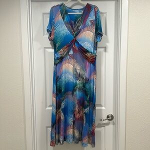 Soft Surroundings Faux Wrap Dress Size Large